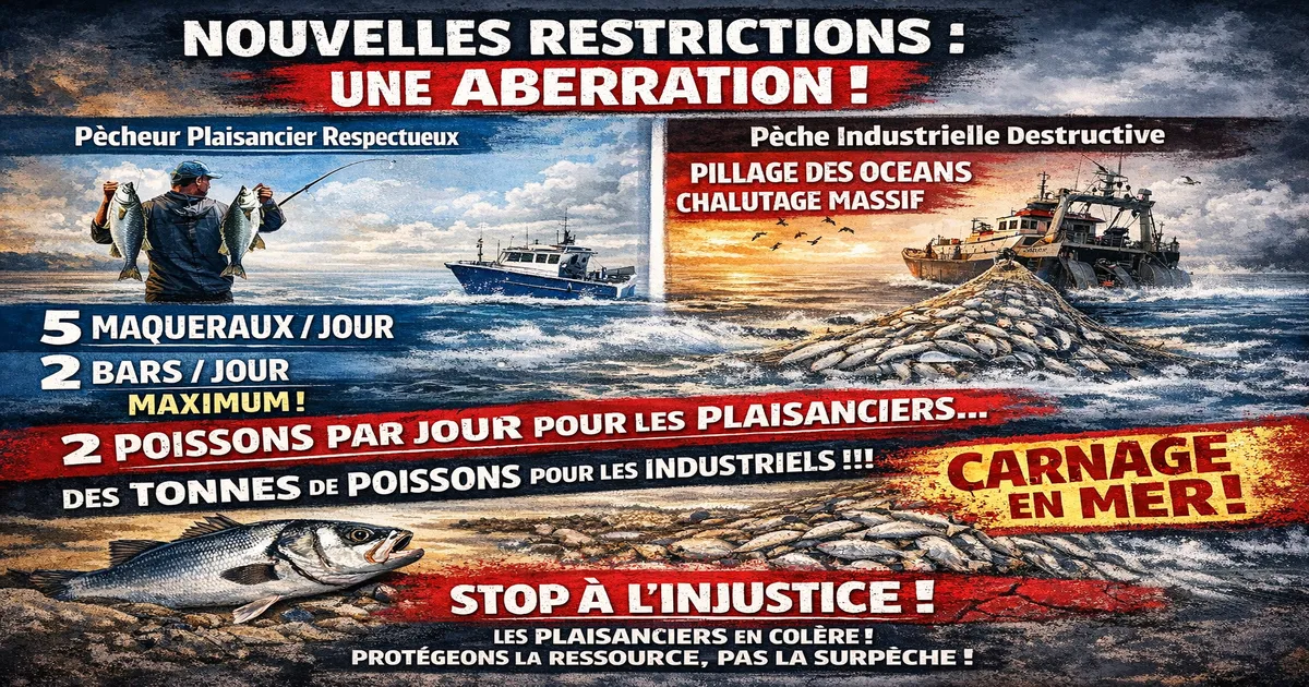 Pêche de loisir en mer : des restrictions sévères pour les plaisanciers, tandis que la pêche intensive continue