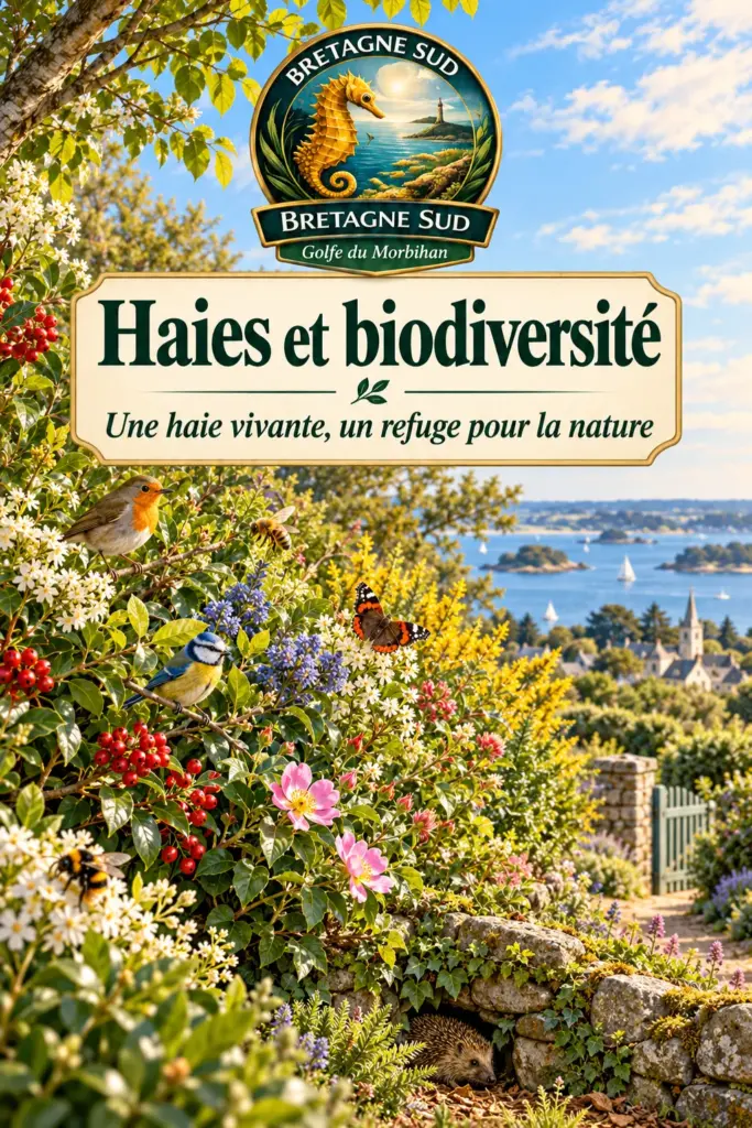 Affiche sur les haies et la biodiversité en Bretagne Sud