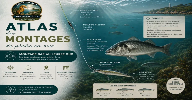 Pêche du bar au leurre dur