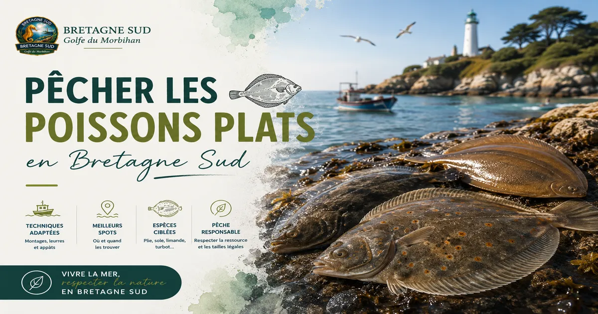 Pêcher les poissons plats en Bretagne sud
