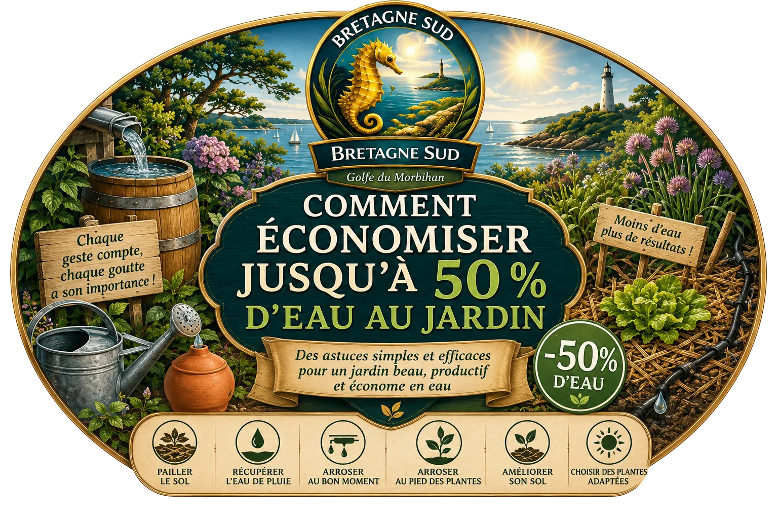 Comment économiser jusqu&rsquo;à 50 % d&rsquo;eau au jardin