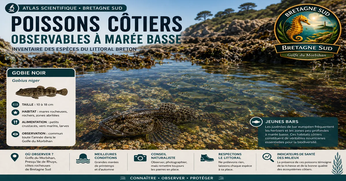 Poissons côtiers observables à marée basse en Bretagne