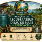 Affiche fabriquer récupérateur d’eau de pluie efficace
