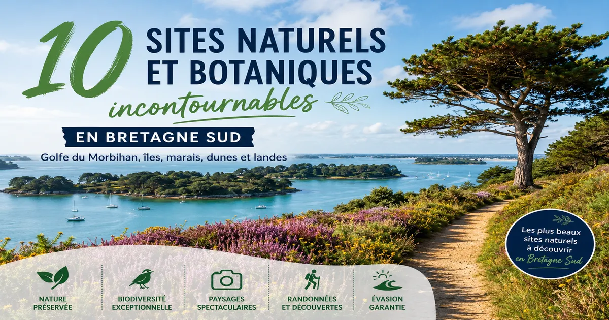 10 sites naturels et botaniques incontournables en Bretagne Sud
