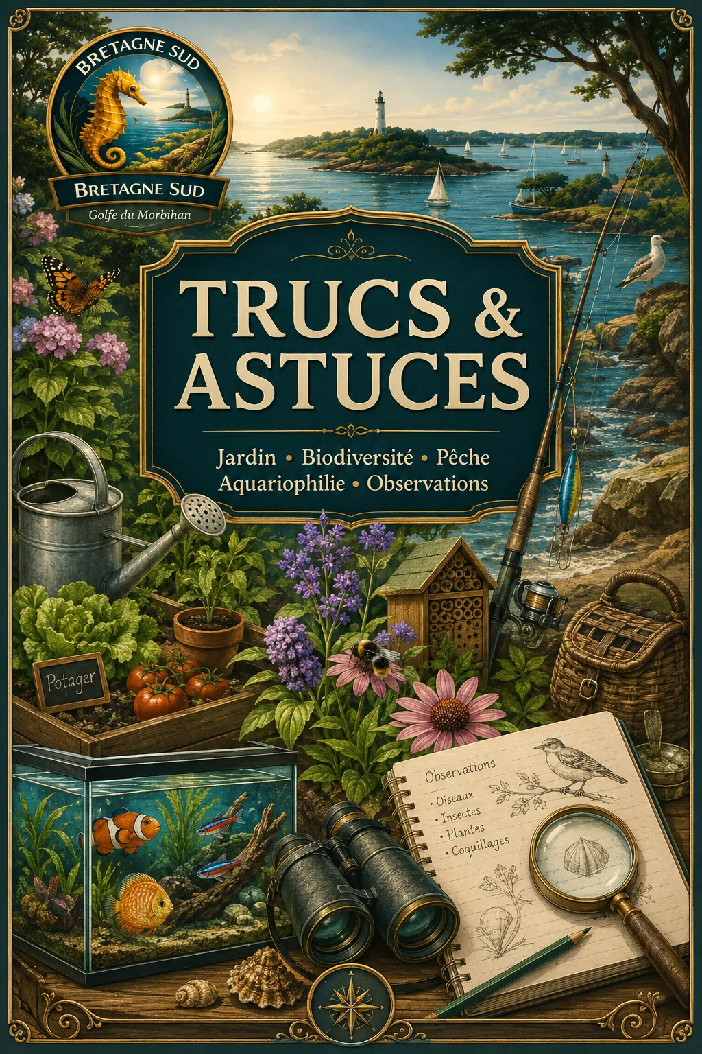 Affiche Bretagne Sud Trucs et Astuces nature