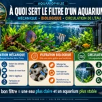 Infographie sur la filtration d’un aquarium planté