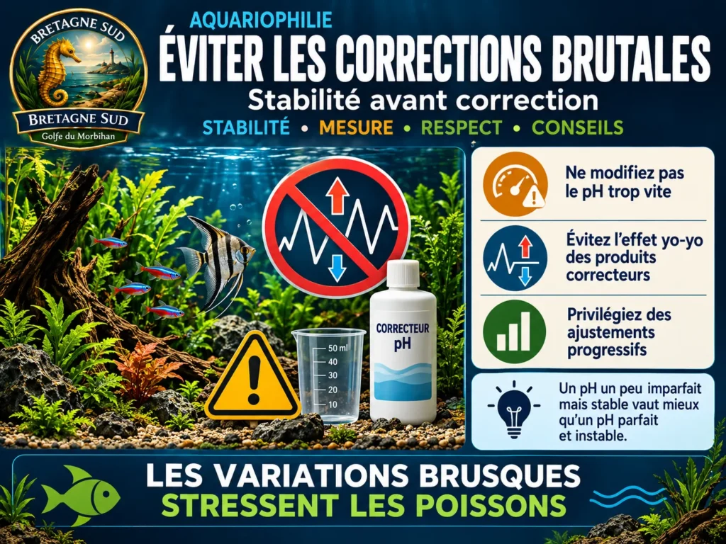 Infographie aquariophile sur la stabilité du pH
