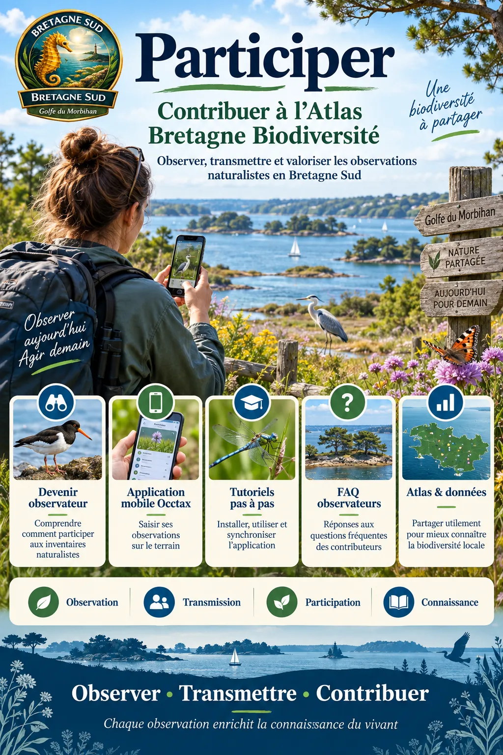Affiche participative pour l’Atlas Bretagne Biodiversité