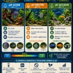 Infographie sur le pH de l’eau en aquarium
