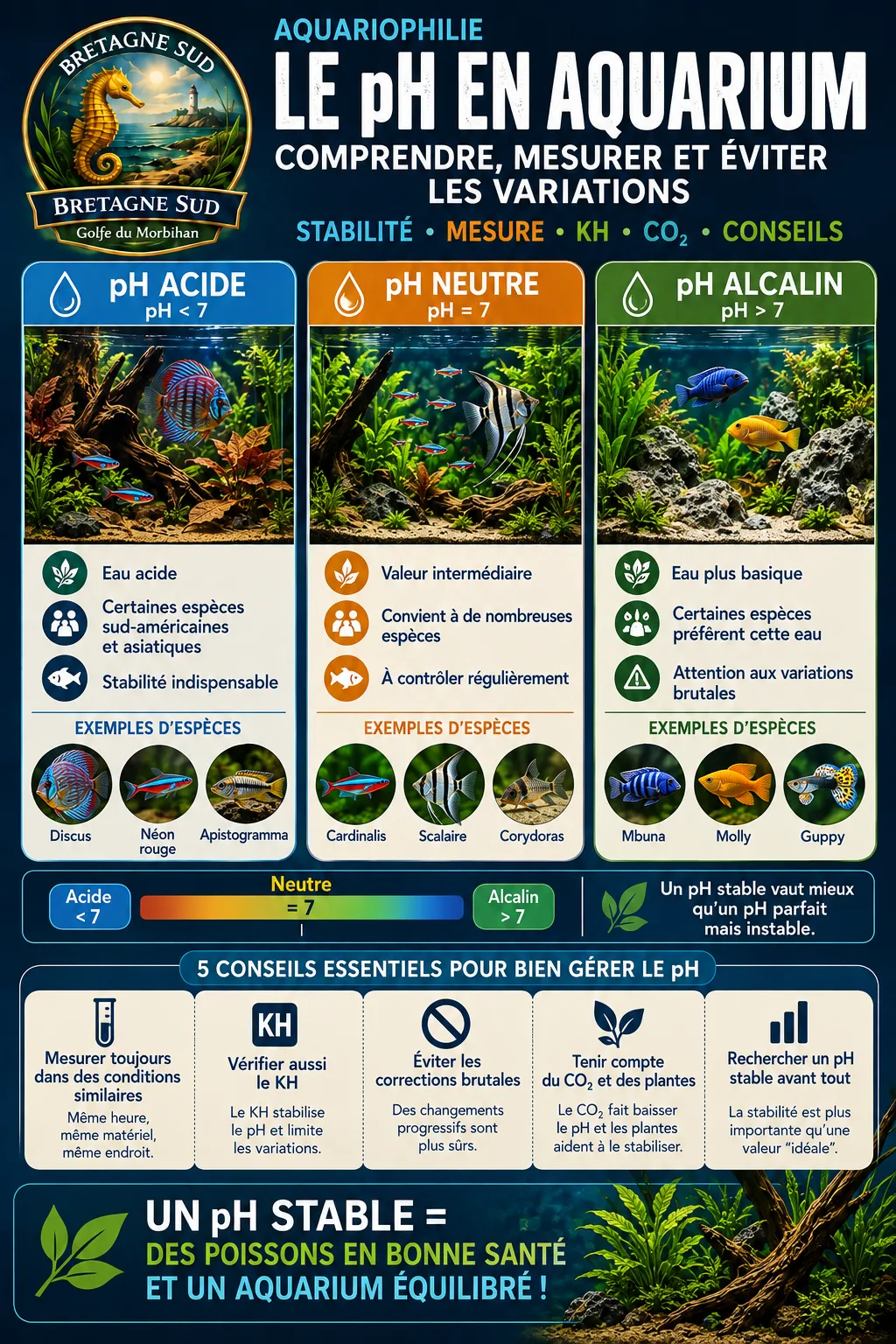 Le pH en aquarium : comprendre, mesurer et éviter les variations