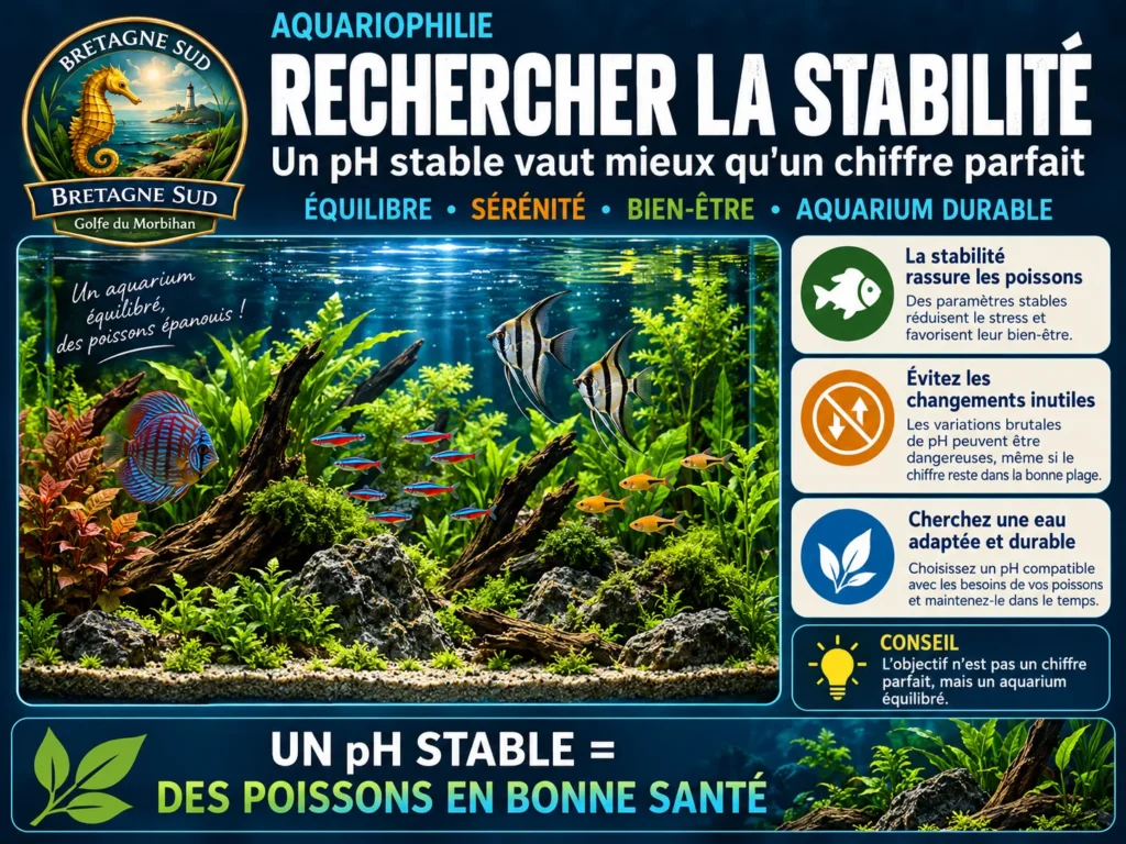 Infographie sur la stabilité du pH d’un aquarium