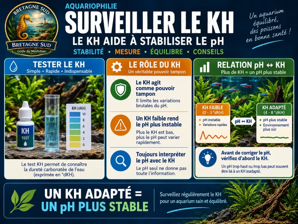 Infographie sur le KH et la stabilité du pH d’aquarium